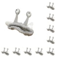 thumbnail image 2 of Qarigey Diadema de felpa con orejas de caracol, resistente, duradera, ligera y adorable, útil para lavarse la cara, diadema de dibujos gris 10Conjunto, 2 of 6