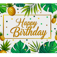 thumbnail image 3 of Tropical Themed Happy Birthday Banner with Pineapples and Leaves Party Decoration Backdrop for Birthday Parties Photography Props and Decorations, 3 of 6