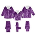thumbnail image 6 of Matching Family Pajamas Fleece Christmas Pjs Long Sleeve Button down Festival Party Sleepwear Top and Pants 2 Piece Set Xmas Pajamas for Family, 6 of 6