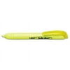 Bic BLR11YW Brite Liner Retractable Highlighter Chisel Tip Fluorescent Yellow 12 per pack