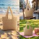 thumbnail image 4 of Bolso de paja de ganchillo hecho a mano con hombro tejido y gran capacidad para viajes a la playa y uso diario, 4 of 5