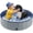 Gray, variant on Foldable Dog Pool, Collapsible Pet Bath Tub & Kiddie Wading Pool, Portable Hard-Side Dog Swimming Pool for Puppies, Small & Medium Dogs, Cats and Kids (Blue, 55"-XL)