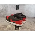 thumbnail image 4 of N I-K-E A i r-Jor-dan 1 Low Shoes Bred Twist Black Red White 553558-067 Men's 9.5 NEW, 4 of 6