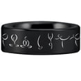 thumbnail image 4 of Yoga Style 1 Tungsten Carbide Ring, 4 of 9