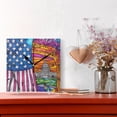 thumbnail image 3 of American Flag and White House Wall Clock Battery Operated Silent Non-Ticking Bedroom Office Kitchen Home School Decor 7.8"(Gold), 3 of 10