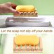 thumbnail image 4 of Shower Soap Holder Wooden Soap Dish Draining Soap Saver Soap Tray Soap Case Soap Stand for Bathroom Travel Sponge Shampoo Sink,4.5x3.1x0.9'-30PCS, 4 of 4