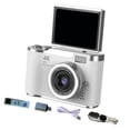 thumbnail image 2 of Cámara digital,Cámara digital 4K para fotografía,48 MP,720p,1080p,Cámara para vlogging con pantalla abatible de 180 degree y zoom digital de 8x,Pantalla de 2,4 pulgadas,filtros integrados,modo, 2 of 9