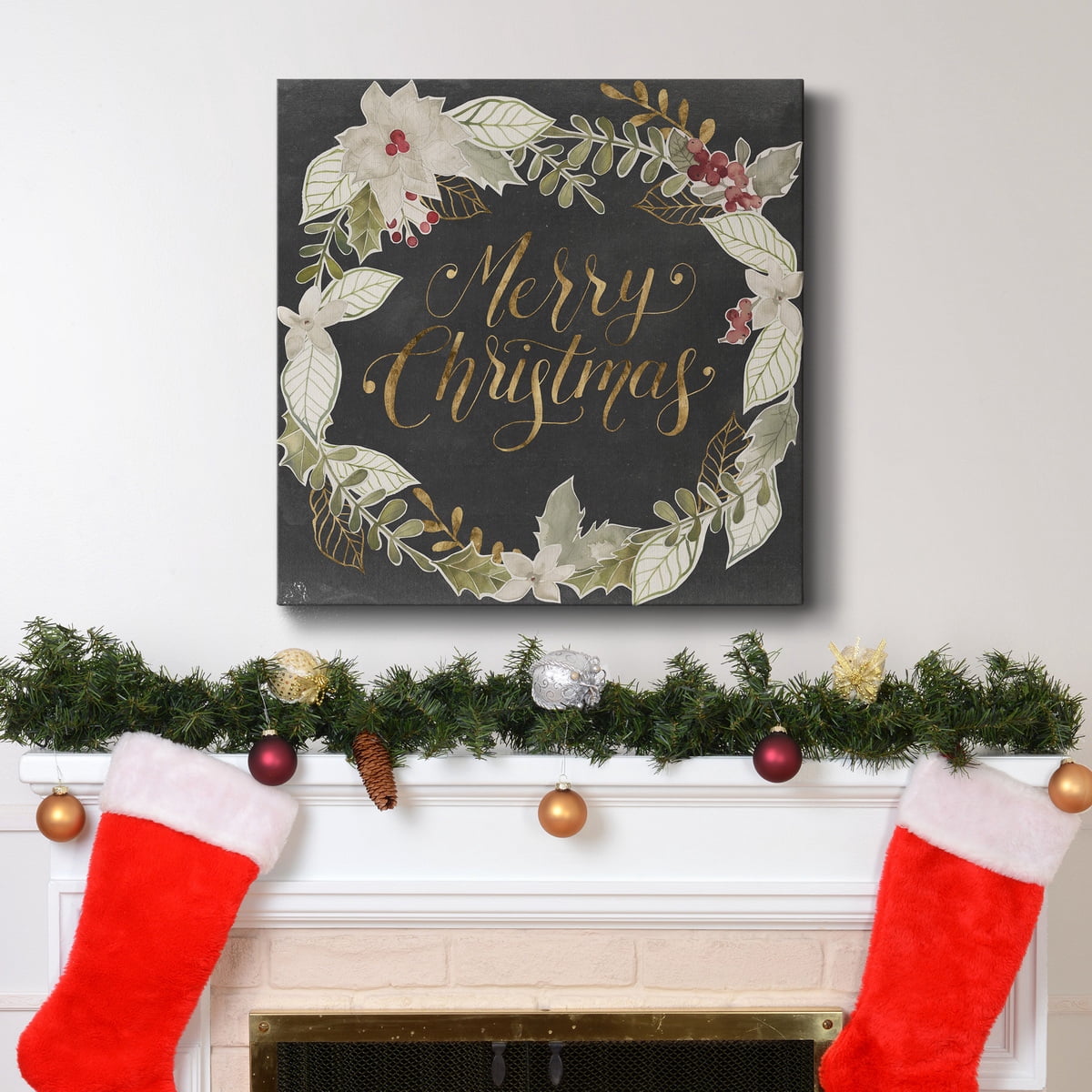 Shiplap Santa - Premium Gallery Wrapped Canvas - Ready to Hang