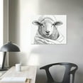 thumbnail image 5 of BCIIG Stupell Industries Sheep Bathroom Robe Funny Animal Animals & Insects Painting Unframed Art Print Wall Art, 5 of 5