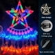 thumbnail image 5 of Decoraciones navideñas Aokudoni, 3,8 m, 350 luces LED en forma de cascada, 5 of 6