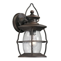 Elk Home 6-Inch Wide Outdoor Village Wall Sconce Weathered Charcoal