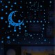 thumbnail image 2 of Calcomanías de pared autoadhesivas extraíbles 3d de estrellas que brillan en la oscuridad para techo, pegatinas de pared de Luna para habitación Diy, 2 of 3