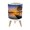 Color 1, variant on Small Trash Can with Lid Serene Mountain Landscape Misty River Pine Trees Peaceful 1.8 Gallon Dog Proof Trash Can Round Garbage Can Waste Bin Wastebasket for Bathroom Bedroom Living Room