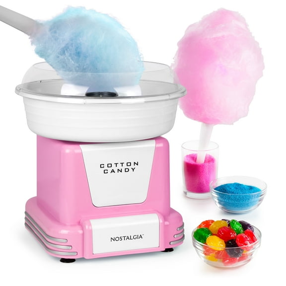 Nostalgia Hard & Sugar-Free Candy Cotton Candy Maker, Pink