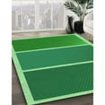 thumbnail image 3 of Ahgly Company Machine Washable Indoor Square Transitional Forest Green Area Rugs, 5' Square, 3 of 7