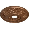 thumbnail image 3 of Ekena Millwork 18"OD x 3 1/2"ID x 1"P Valletta Ceiling Medallion (Fits Canopies up to 3 1/2"), Hand-Painted Polished Copper, 3 of 6