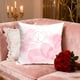 thumbnail image 4 of Funda de cojín con forma de corazón para San Valentín | Regalo romántico para parejas | Funda de cojín decorativa de poliéster rosa de 45 x 45 cm para sofá cama y salón, 4 of 6