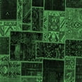 thumbnail image 1 of Ahgly Company Indoor Square Patchwork Emerald Green Transitional Area Rugs, 8' Square, 1 of 4