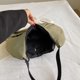 thumbnail image 3 of Bolso Hombro Informal Plisado Gran Capacidad Likrtyny Verde Militar, 3 of 9