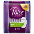 thumbnail image 2 of Poise Daily Liners, Incontinence Panty Liners, 2 Drop Very Absorbency, Regular Length, 8 Count of Pantiliners, 2 of 2