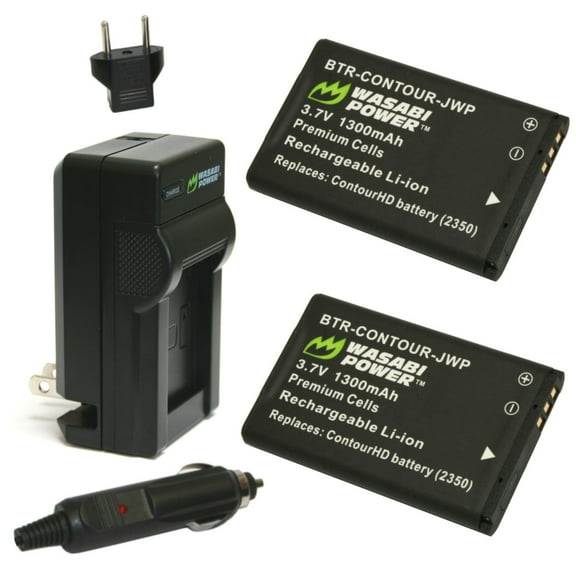 Wasabi Power Battery (2-Pack) and Charger for BL-5C