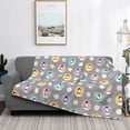thumbnail image 2 of Yiaed Cute Geese Print Blanket Throw Blanket Soft Cozy Flannel Blanket for Home Bed Sofa Couch Chair-50"x40", 2 of 6