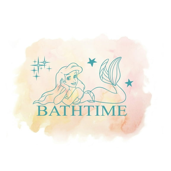 MERMAID - Kids Bedroom Bathroom Multicolored Mermaid Sea Creature Decoration Sticker Bath Time Lettering Art Quote Design Vinyl Home Wall Decal 20" x 16"