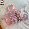 thumbnail image 4 of Kuromi My Melody-Bolsa de maquillaje transparente para mujer, bolso de almacenamiento de verano, bolsa de aseo impermeable, bolso de viaje, regalos, 4 of 4