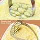 thumbnail image 5 of Potato Master Acero inoxidable Mango antideslizante Triturero Vegetal Frijol Alimento Mashed Patatas Pusher Mashing Maker Ricer Azul Eigraketly HA059401-02, 5 of 7