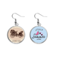thumbnail image 1 of Autos Clasicos Flower Pattern Illustration Pendientes de sandía verano lóbulo desgaste Unbranded M, 1 of 3
