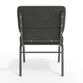 thumbnail image 6 of Emma + Oliver 4 Pack 21"W Church Chair in Dark Gray Fabric - Silver Vein Frame, 6 of 10