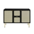 thumbnail image 6 of Single Sink Vanity Cabinet, White Black, Wood, Hotel Bedroom Bathroom, Modern Contemporary HB36426, 6 of 15