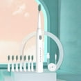thumbnail image 1 of Xihbxyly Cepillo de Dientes Eléctrico, 8 Cabezales, 5 Modos de Limpieza, Resistencia Al Agua Ipx7, 60 Días de Batería, Carga Usb, Blanqueamiento Profundo, Cuidado Dental Sensible, Uso para Adultos, B, 1 of 7