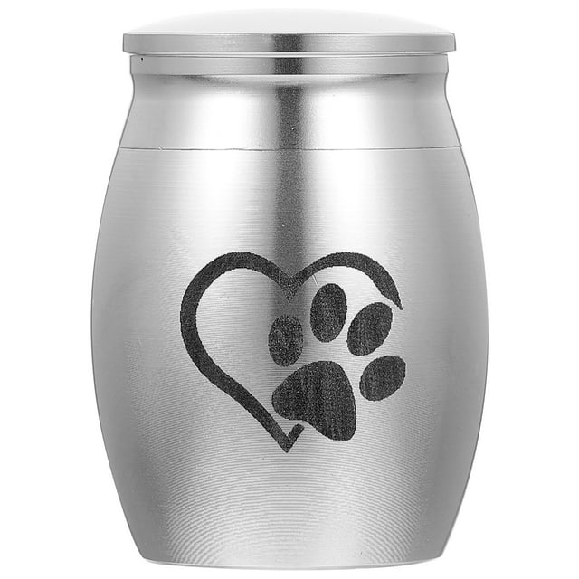 MasteelfCA Stainless Steel Cat Urn Pet Bone Ash Container Dog Ashes Storage Casket
