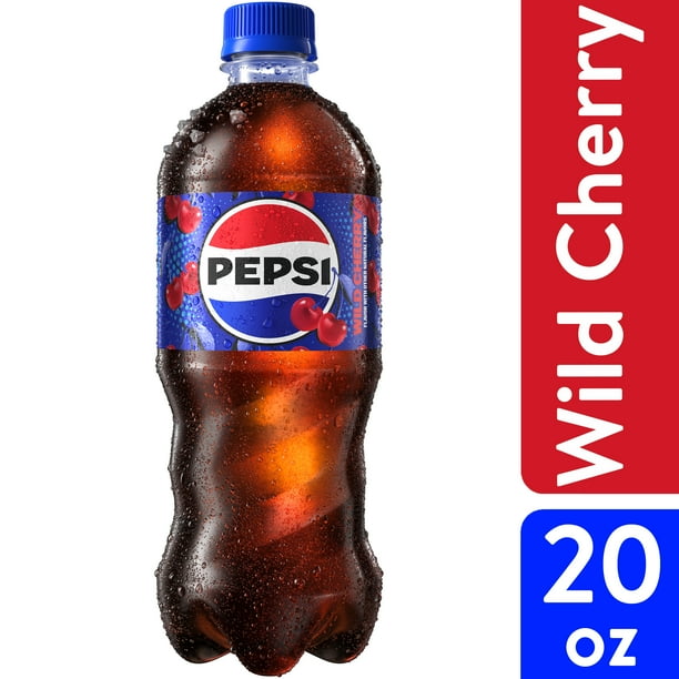 Pepsi Cola Wild Cherry Soda Pop, 20 oz Bottle - Walmart Business