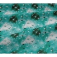 thumbnail image 4 of oneOone Cotton Jersey Turquoise Green Fabric Abstracts Fabric For Sewing Printed Craft Fabric By The Yard 58 Inch Wide, 4 of 4
