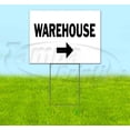 thumbnail image 1 of Warehouse Right (18"" X 24"") Yard Sign, Includes Metal Step Stake, 1 of 3