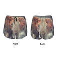 thumbnail image 6 of Sigee Elephant in Smoke for Women's Athletic Shorts High Waisted Running Shorts Pocket Sporty Short Gym Elastic Workout ShortsX-Large, 6 of 9