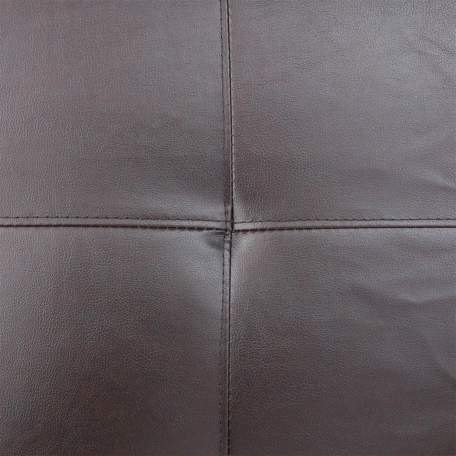 Hommoo Faux Leather Sectional Sofa Model Set, Modern 4-Seat Couches and Sofaes, L-Shaped Living Room Furniture Set, Brown(No Ottomans)