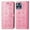Pink, variant on Conmpatible for T-Mobile REVVL 6 5G Wallet Case with Card Holder, Lovely Cartoon Cat & Dog Animal Embossed Pattern PU Leather Flip Cover Kickstand Magnetic Clasp Shockproof Case, Gold