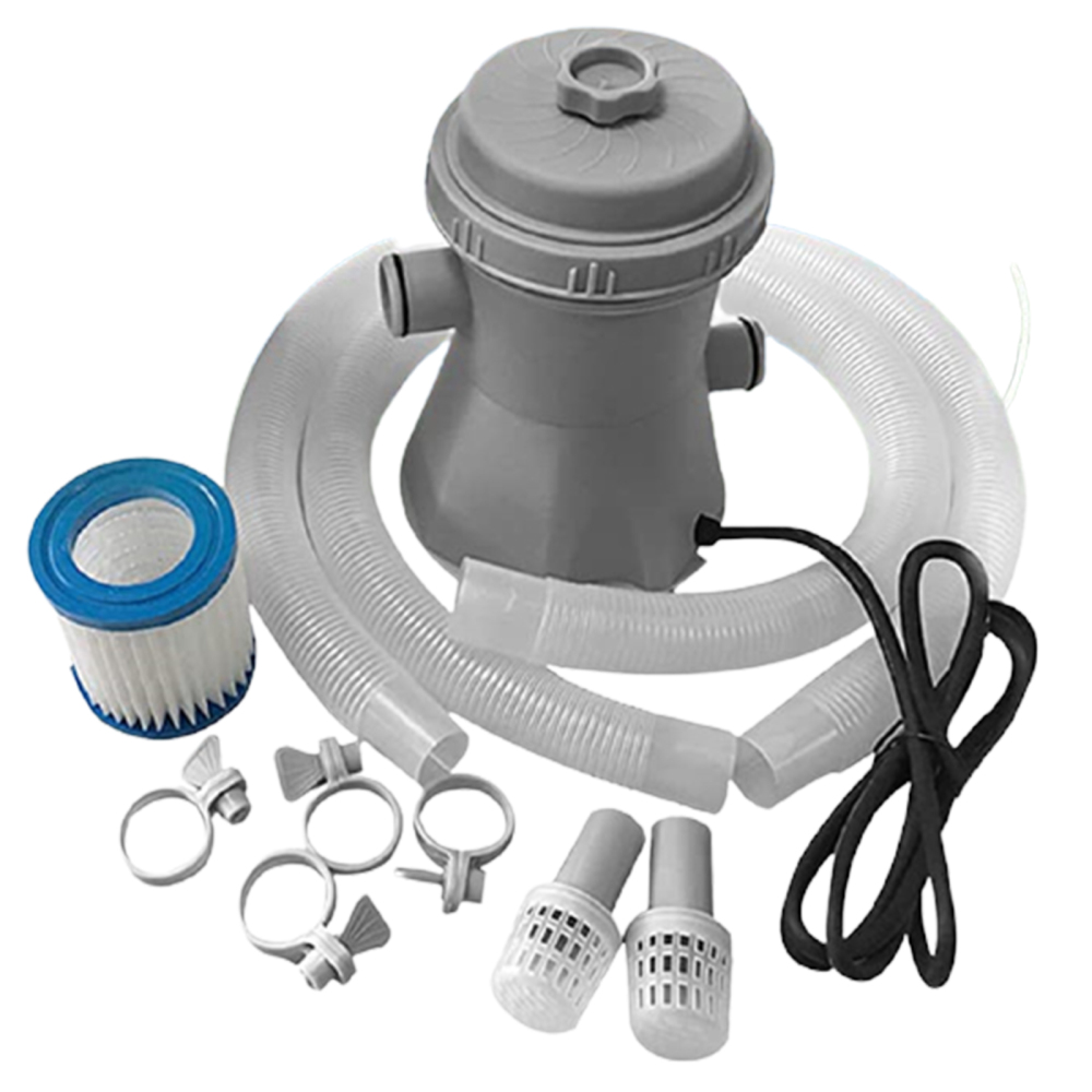 Clear Cartridge Filter Pump for Above Ground Pools 300 Gallons Backyard