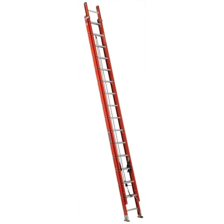 Louisville Ladder FE3232 32 ft. Fiberglass Extension Ladder, Type IA, 300 lbs. Load (32 Ft Extension Ladder Best Price)