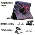 thumbnail image 6 of JYtrend Smart Case for iPad Air 1st / Air 2nd Generation (9.7 IN) with Pencil Holder, Rotating Stand Magnetic Auto Wake Up/Sleep Cover for iPad Air 1/Air 2 A1474 A1475 A1476 A1566 A1567 (Heart Flower), 6 of 8
