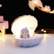 thumbnail image 4 of Seashell Mermaid Night Light Craft Sirenas Estatua Decoración Decoración de escritorio, 4 of 6