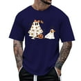 thumbnail image 1 of toraway Vêtements d'Été Chemise de Compression Homme Chemise Décontractée Imprimée Blouse Manches Courtes Col Rond Hauts S, 1 of 4