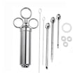 thumbnail image 1 of Kit de Seringue à Injection pour Attendrisseur de Viande en Acier Inoxydable avec 3 Injecteurs de Marinade de Précision - Accessoires pour Barbecue et Fumoir, 1 of 1