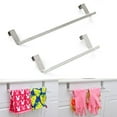 thumbnail image 6 of Stainless Steel Cabinet Hanger Over Door Kitchen Hook Towel Rail Hanger Bar Holder Drawer Storage Bathroom Tools, 6 of 6