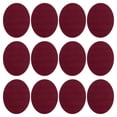thumbnail image 1 of Kit de parches de terciopelo ovalados planchables Uxcell para reparar pantalones, camisas, chaquetas, rojo oscuro, paquete de 12, 1 of 6