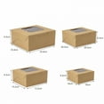 thumbnail image 6 of CCOCC Cookie Boxes With Window [10 Pack] - Extra Thick&Oil Resistant - White/Brown Bakery Boxes for Dozen Cookies,Treats,Dessert&Pastries, 6 of 7