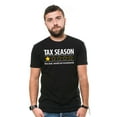 thumbnail image 4 of Funny Tax Season T-shirt tax filing season negative review feedback sarcastic tee shirt (Small Navy Blue), 4 of 6